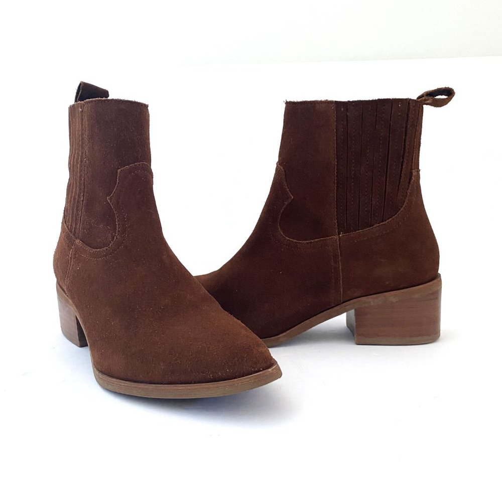 Steven By Steve Madden Brown Wayland Western Sued… - image 6